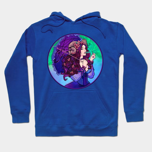 Aries Maiden Hoodie by ThistleCrow.art